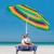 Пляжный зонт с регулируемой высотой и наклоном Springos 180 см BU0009