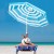 Пляжна парасолька з регульованою висотою та нахилом Springos 220 см BU0011