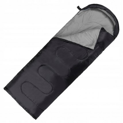 Спальний мішок (спальник) ковдра SportVida SV-CC0062 +2 ...+21°C R Black/Grey