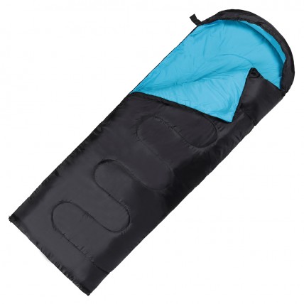 Спальный мешок (спальник) одеяло SportVida SV-CC0062 +2 ...+ 21°C R Black/Sky Blue