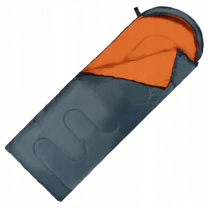 Спальний мішок (спальник) ковдра SportVida SV-CC0065 +2 ...+ 21°C R Navy Green/Orange