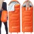 Спальний мішок (спальник) Springos 2 в 1 CS0120 +8 ...+20 °C R Orange/Grey Спальний мішок (спальник) Springos 2 в 1 CS0120 +8 ...+20 °C R Orange/Grey