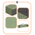Каремат туристический Springos XPE 182 x 60 x 0.8 cм складной PM0010 Green/Grey