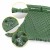 Килимок (каримат) надувний Mountain Goat 200 x 120 x 7 см двомісний з вбудованим насососм Navy Green (P-5905973403573)