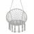 Кресло-качели 4FIZJO Boho Dream 80 см подвесное, плетеное Grey (P-5905973404525)