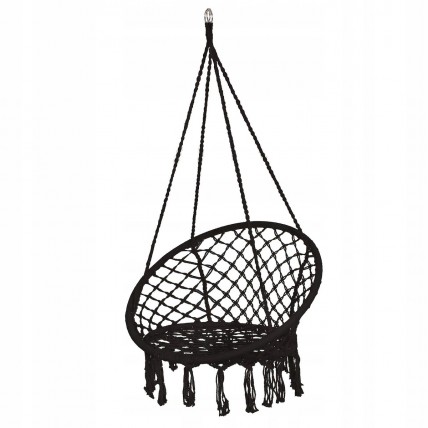 Подвесное кресло-качели (плетеное) Springos SPR0041 Black
