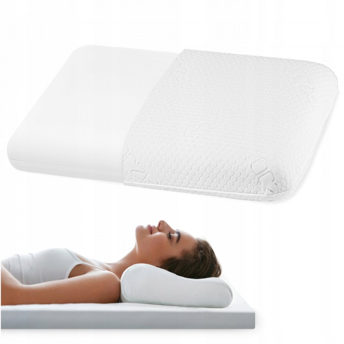Подушка ортопедична 4FIZJO Med 40 x 60 см для сну White (P-5907739317032)