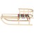 Санки деревянные Springos 90 см со спинкой и ручкой-толкателем SAN006