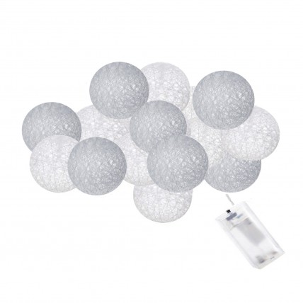 Гирлянда на батарейках Springos Cotton Balls 2 м 10 LED CL0031 Warm White