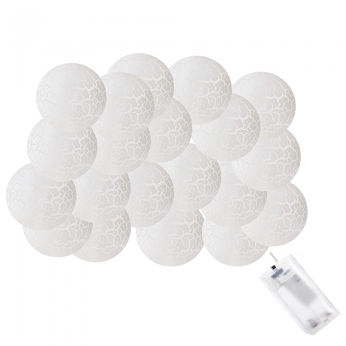 Гірлянда на батарейках Springos Cracked Cotton Balls 2 м 10 LED CL0068 Warm White