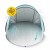 Намет пляжний 4FIZJO Pop-Up 195 x 120 см саморозкладний Grey/Mint (P-5905973401432)