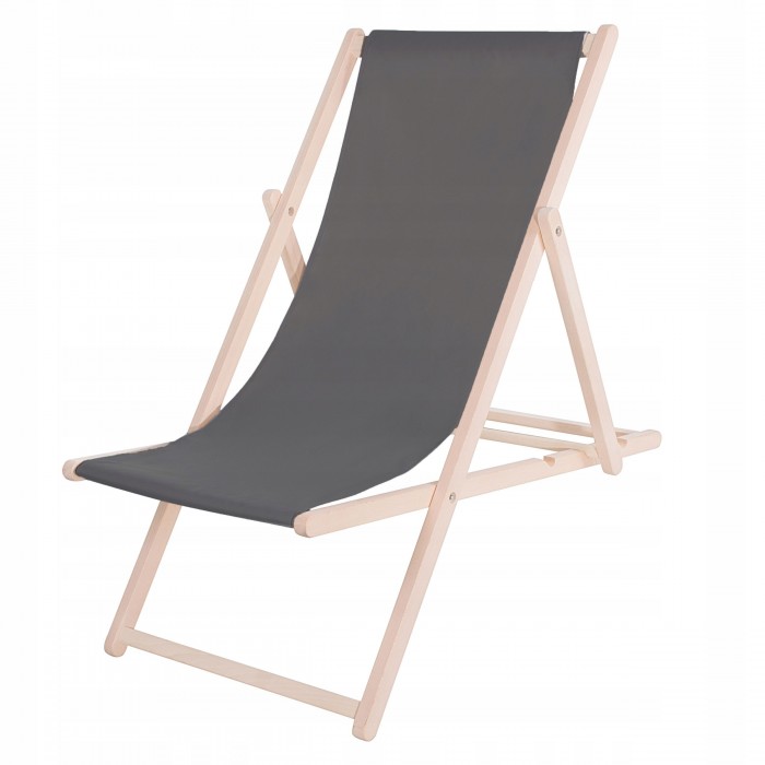 Шезлонг (кресло-лежак) деревянный для пляжа, террасы и сада Springos DC0001 GR