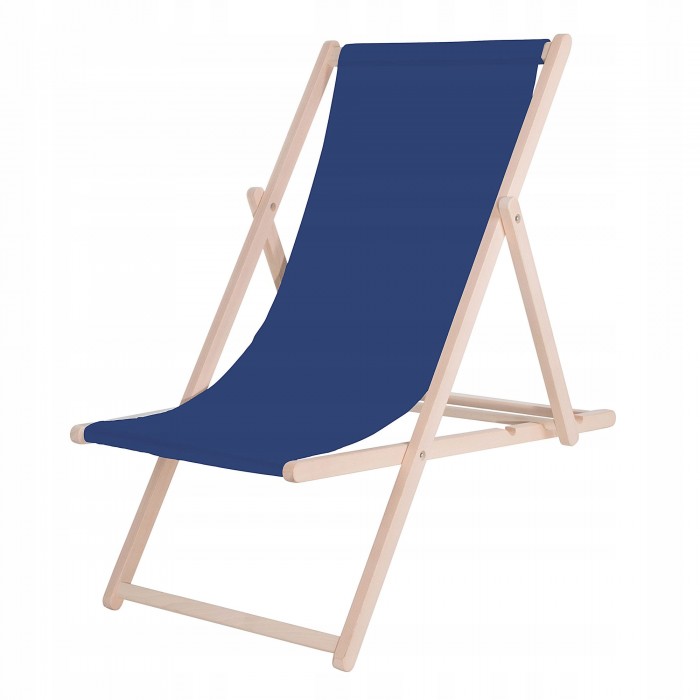 Шезлонг (крісло-лежак) дерев'яний для пляжу, тераси та саду Springos DC0001 NB