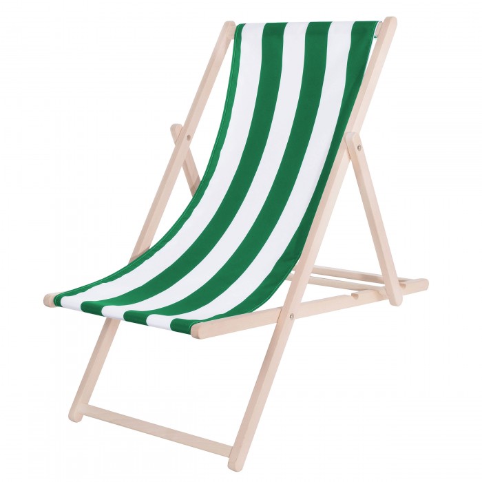 Шезлонг (крісло-лежак) дерев'яний для пляжу, тераси та саду Springos DC0010 DSWLG