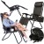 Шезлонг (крісло-лежак) для пляжу, тераси та саду Springos Zero Gravity GC0001