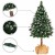 Искусственная елка Springos 190 см сосна со стволом заснеженная с шишками CT0047