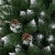 Искусственная елка Springos 160 см сосна со стволом заснеженная с шишками CT0048