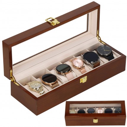Скринька (органайзер) для зберігання годинників Springos 31.5 x 11 x 8 см HA1068