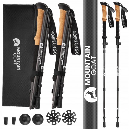 Трекинговые палки Mountain Goat Active 38-130 см Black (P-5905973404679)
