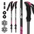 Трекінгові палиці Mountain Goat Peak+ 65-135 см Black/Pink (P-5905973404648)