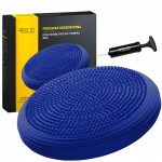 Балансировочная подушка-диск 4FIZJO MED+ 33 см (сенсомоторная) массажная 4FJ0319 Blue