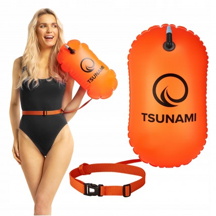 Буй для плавання TSUNAMI Basic надувний Orange (P-5907739314055)