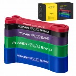Еспандер-петля 4FIZJO Power Band 6-46 кг (резина для фітнесу і спорту) набір 5 шт 4FJ0001