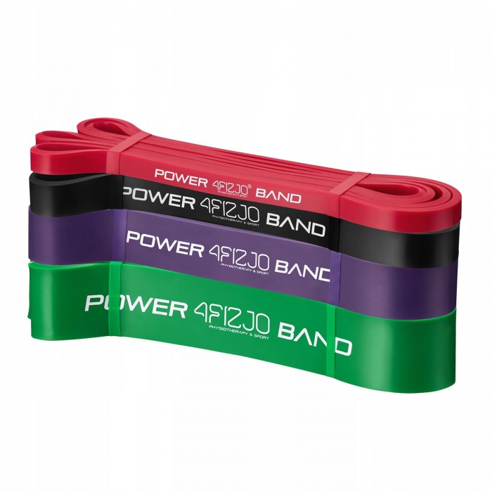 Еспандер-петля (резинка для фітнесу і спорту) 4FIZJO Power Band 4 шт 6-36 кг 4FJ0063