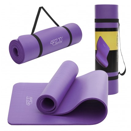 Килимок (мат) спортивний 4FIZJO NBR 180 x 60 x 1.5 см для йоги та фітнесу 4FJ0151 Violet