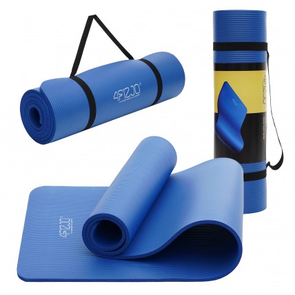 Килимок (мат) спортивний 4FIZJO NBR 180 x 60 x 1 см для йоги та фітнесу 4FJ0014 Blue