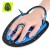 Лопатки для плавання в басейні TSUNAMI Swimming Paddles 2 шт Black/Blue (P-5905973405355)