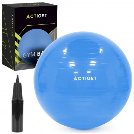 Мяч для фитнеса (фитбол) Actiget 55 см с насосом ACT0142 Blue