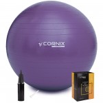 М'яч для фітнесу (фітбол) Cornix 75 см Anti-Burst XR-0027 Violet