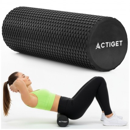 Массажный ролик Actiget PEVA 45 x 15 см (валик, роллер) ACT0102 Black Массажный ролик Actiget PEVA 45 x 15 см (валик, роллер) ACT0102 Black