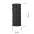 Масажний ролик Cornix EVA 33 x 14 см (валик, роллер) XR-0029 Black