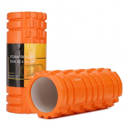 Масажний ролик Cornix EVA 33 x 14 см (валик, роллер) XR-0033 Orange