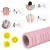 Масажний ролик Cornix EVA 33 x 14 см (валик, роллер) XR-0036 Light Pink