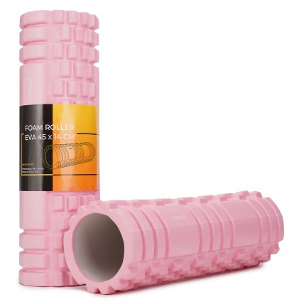 Масажний ролик Cornix EVA 45 x 14 см (валик, роллер) XR-0037 Light Pink