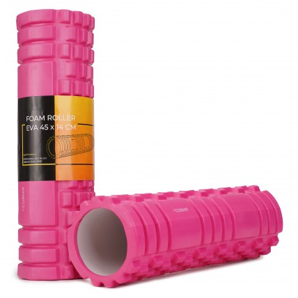 Масажний ролик Cornix EVA 45 x 14 см (валик, роллер) XR-0043 Pink