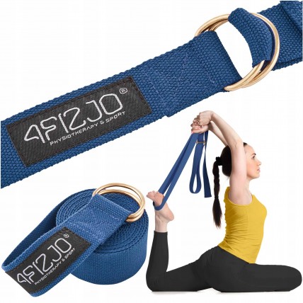 Ремень для йоги 4FIZJO 300 см 4FJ0528 Blue