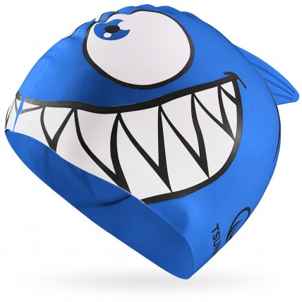 Шапочка для плавання TSUNAMI Shark дитяча Blue (P-5905973401814)