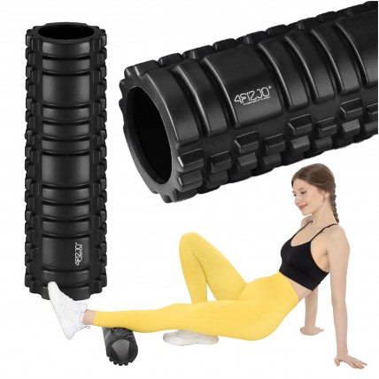 Массажный ролик 4FIZJO 45 x 13.5 см (валик, роллер) Black (P-5907739310545)