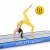 Мат гімнастичний надувний 4FIZJO Air Track Mat 300 x 100 x 15 cм White/Blue (P-5907739311771)