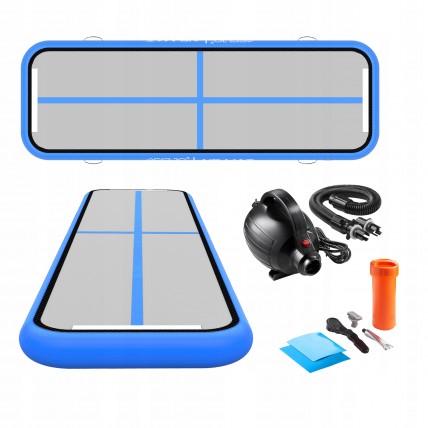 Мат надувной гимнастический 4FIZJO Air Track Mat 300 x 100 x 15 cм White/Blue (P-5907739311771)