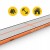 Мат гімнастичний надувний 4FIZJO Air Track Mat 500 x 100 x 15 см White/Orange (P-5907739311795)
