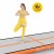 Мат гімнастичний надувний 4FIZJO Air Track Mat 500 x 100 x 15 см White/Orange (P-5907739311795)