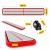 Мат гімнастичний надувний 4FIZJO Air Track Mat 600 x 100 x 15 см White/Red (P-5907739311801)