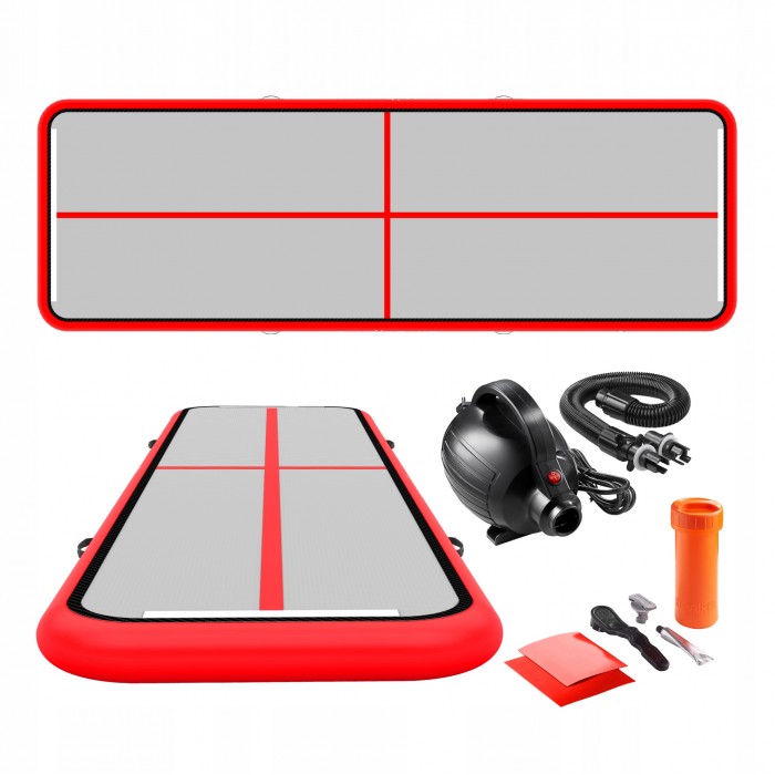 Мат гімнастичний надувний 4FIZJO Air Track Mat 600 x 200 x 20 см White/Red (P-5907739312044)