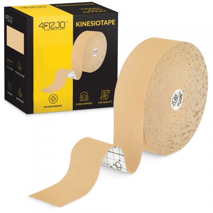 Лента кинезиологическая (кинезио тейп) 4FIZJO 5 см x 31 м Beige (P-5905973405539)