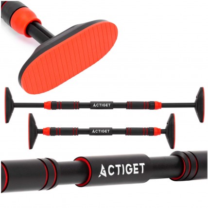 Турник раздвижной Actiget 72-105 см ACT0168 Black/Red Турник раздвижной Actiget 72-105 см ACT0168 Black/Red